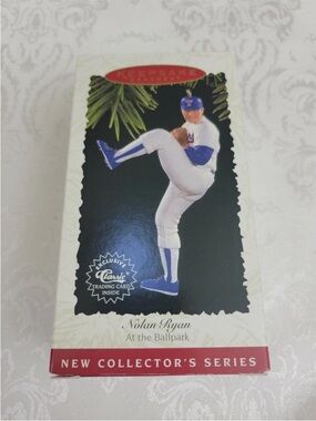 Hallmark Ornament  "Nolan Ryan" 1st in the "At The Ballpark" Series Dated 1996
